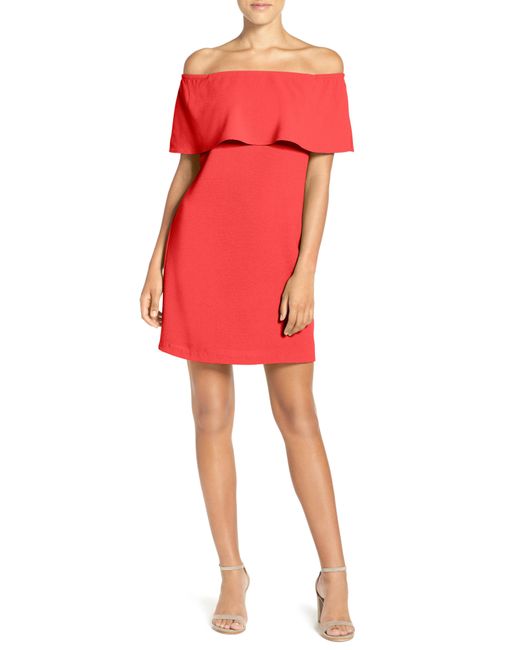 Charles Henry Off The Shoulder Dress in 