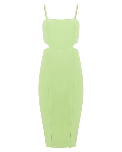 French Connection Green Echo Cutout Body-con Dress