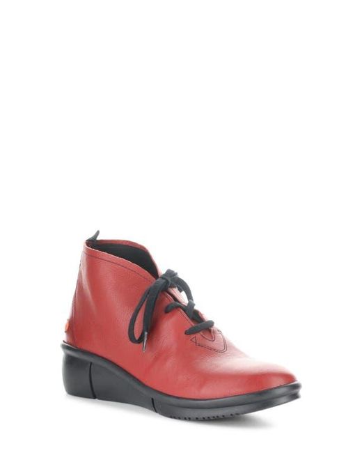 Softinos Red Wedge Bootie