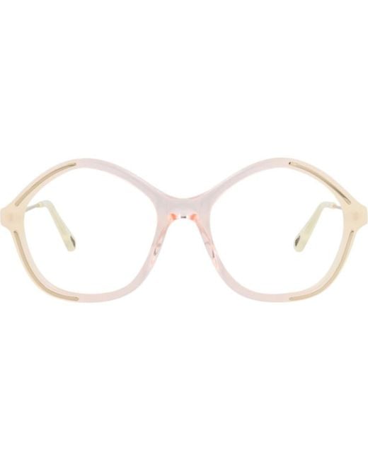 Chloé Brown 52Mm Round Optical Glasses
