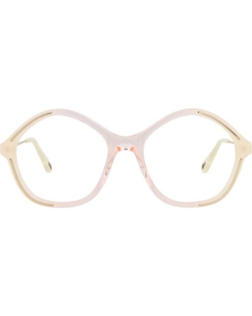Chloé Brown 52Mm Round Optical Glasses