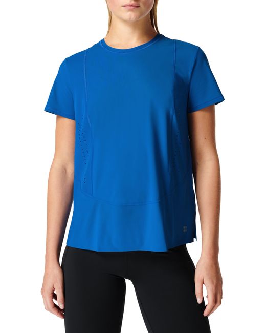 Sweaty Betty Blue Swifty Workout T-shirt