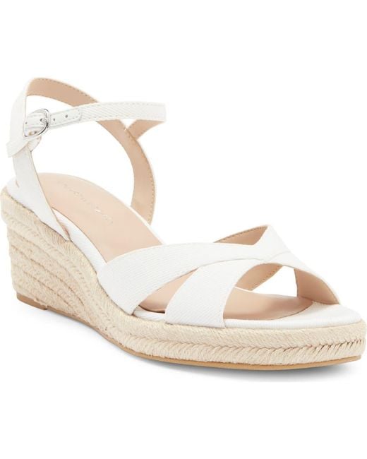 Stuart Weitzman White Miami Espadrille Wedge Sandal