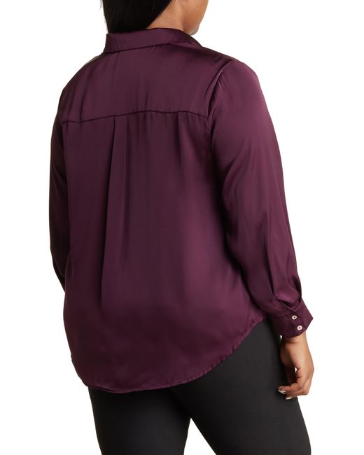 Truth Purple Woven Button-up Shirt