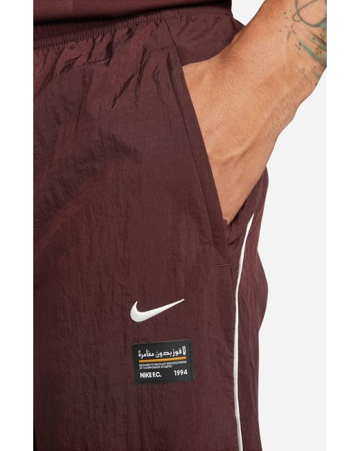 Nike Red F.c. Repel Woven Soccer Pants for men