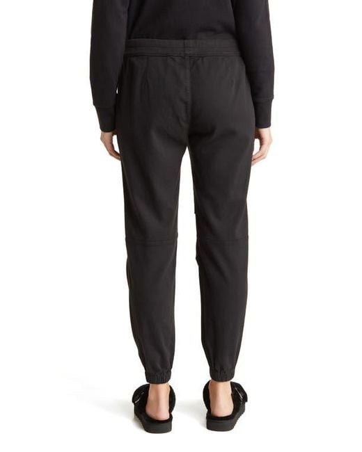James Perse Black Soft Drape Utility Pants