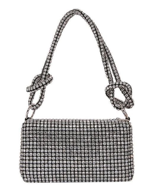 BERNESS Metallic Rhinestone Rectangular Shoulder Bag