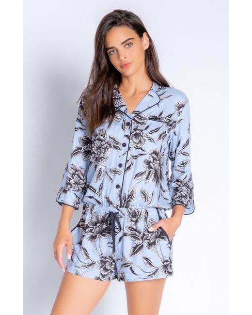 Pj Salvage Blue Fresh Friday Romper