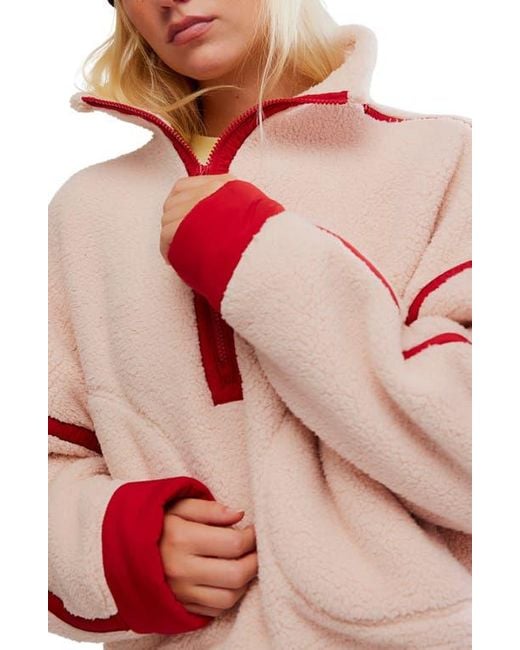 Free People Fp Movement Mountain High Fleece Half Zip Pullover in