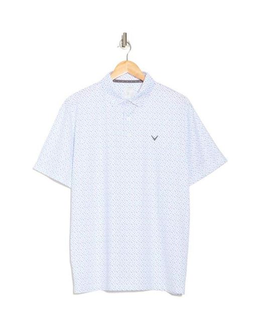 Callaway Apparel White Score Golf Polo for men