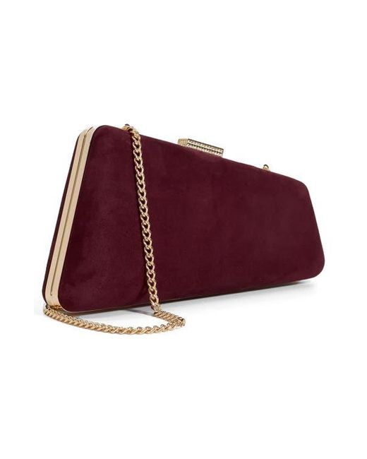 Dune Red Balancing Frame Clutch