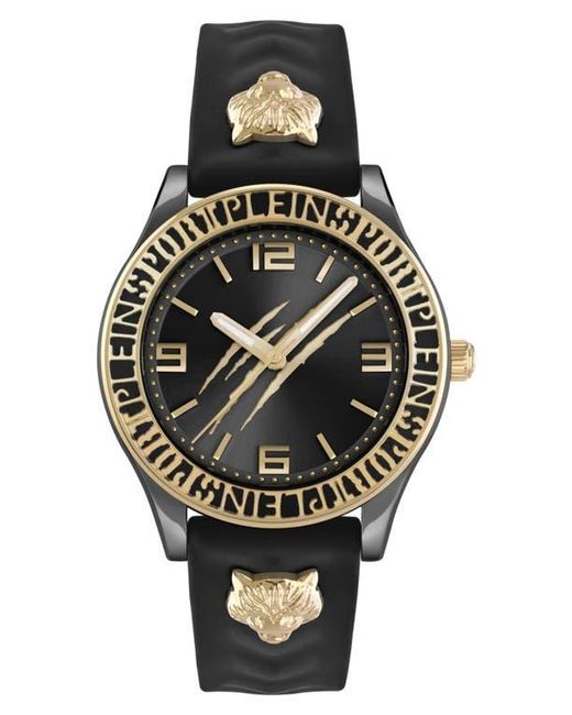 Philipp Plein Metallic Eclipse Silicone Strap Watch, 36Mm for men