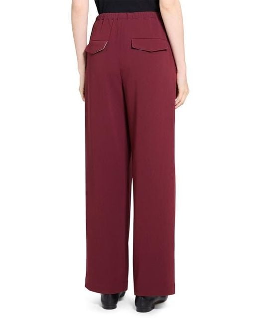 Theory Red Drawstring Pants