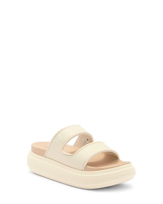 Reef Natural Sierra 2 Bar Platform Slide Sandal