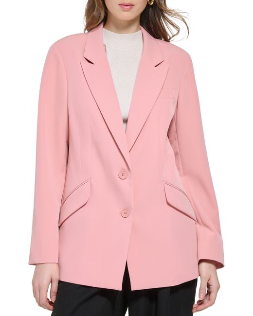 DKNY Pink Single Breasted Blazer