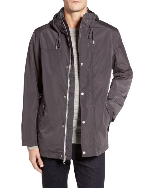 Cole Haan Multicolor Packable Hooded Rain Jacket for men