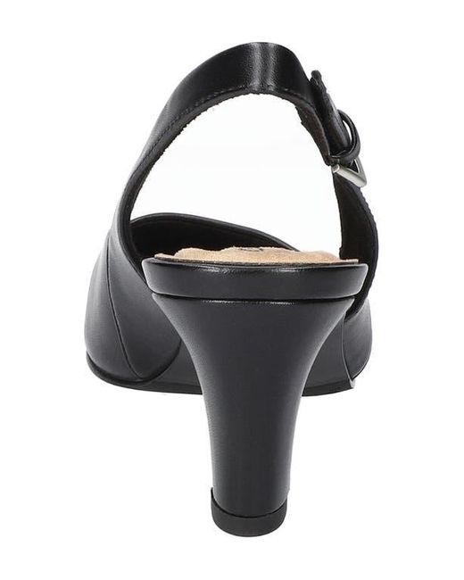 Easy Street Black Ritsa Slingback Pump