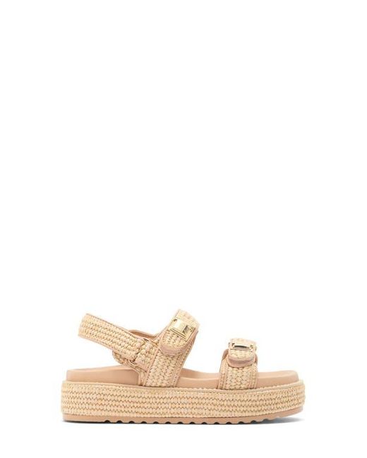 Steve Madden Natural Bowie Platform Slingback Sandal