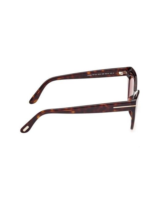 Tom Ford Multicolor Juliette 52Mm Cat Eye Sunglasses