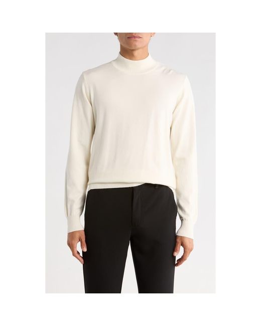 T.R. Premium Natural Slim Fit Mock Neck Sweater for men