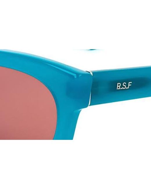 Retrosuperfuture Blue 53Mm Wrap Sunglasses