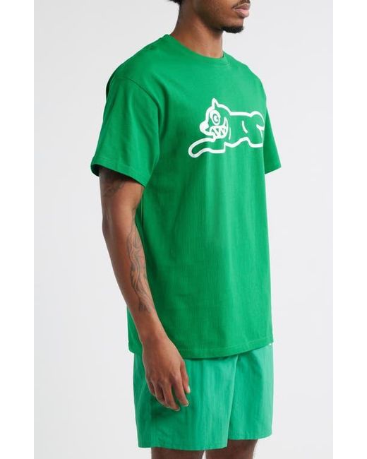 ICECREAM Green Checker Graphic T-Shirt for men