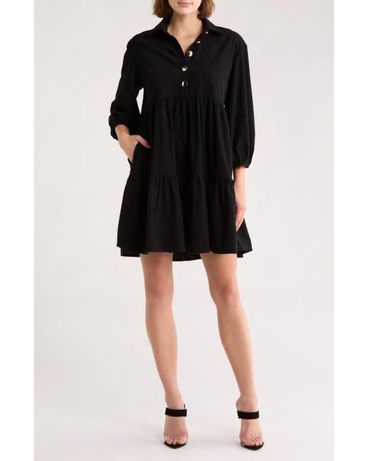 AREA STARS Black Cosette Corduroy Dress