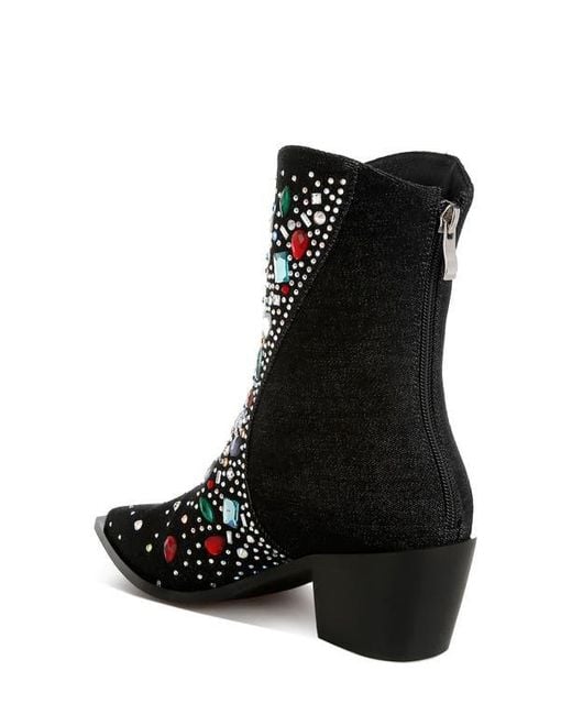 LONDON RAG Black Starlit Bootie