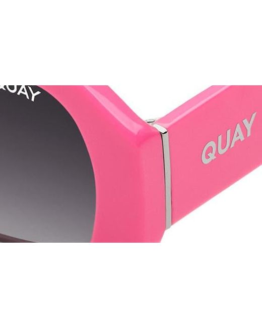 Quay Red Hyped Up 38mm Polarized Square Sunglasses