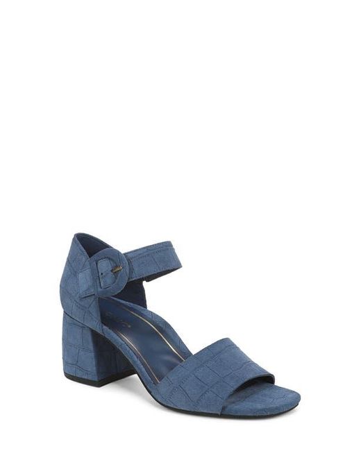 Vionic Blue Chardonnay Block Heel Sandal