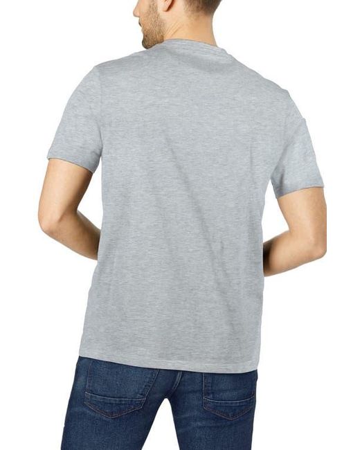 Xray Jeans Gray Notch Neck Cotton Pocket Tee for men