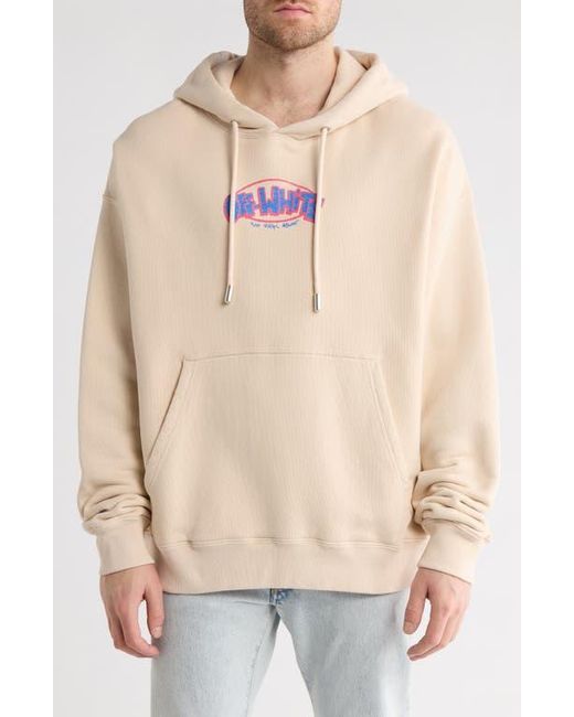Off-White c/o Virgil Abloh Natural Sketch Arrow Skate Hoodie for men