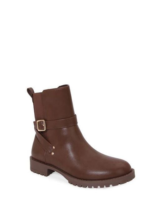BERNESS Brown Lug Sole Bootie