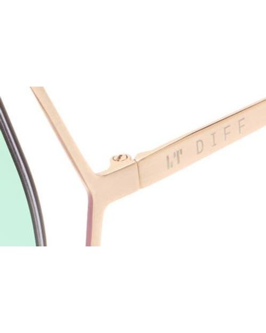 DIFF Purple Dawn 61Mm Square Sunglasses for men