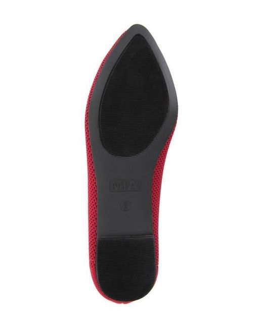 MIA Red Corrine Knit Flat