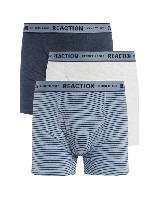Kenneth Cole Blue Pack Of 3 Boxer Briefs for men