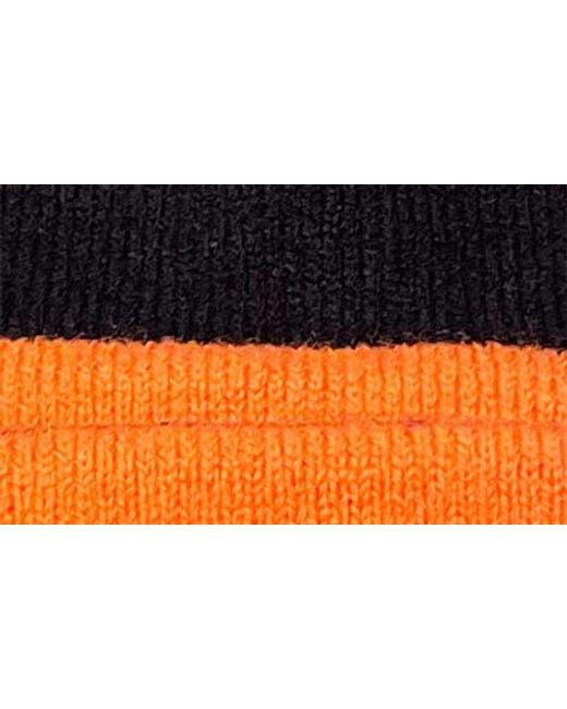 HVMAN Blue Triangle Logo Knit Beanie for men