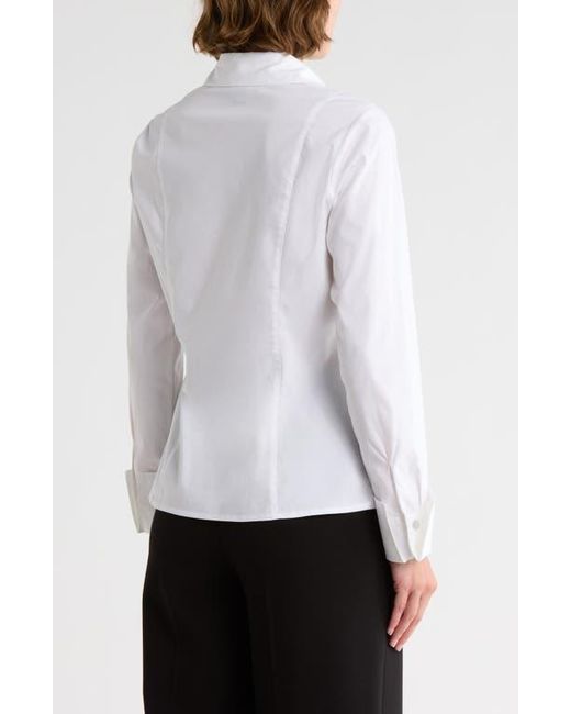 Truth White Fitted Button-Up Shirt