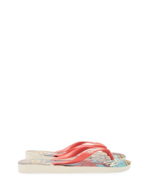 Havaianas White X Marvel Flip Flop for men