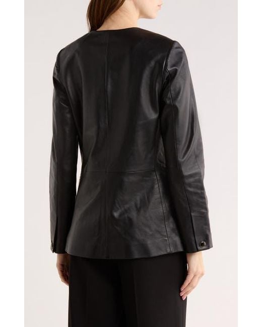 Rag & Bone Black Payley Leather Blazer