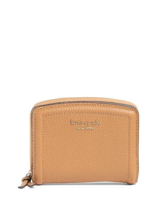 Kate Spade Natural Knott Small Pebbled Leather Bifold Wallet