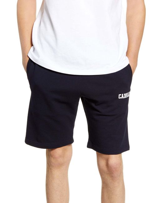 Carhartt WIP Blue College Athletic Shorts for men