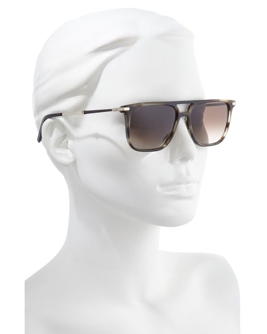 Ferragamo Brown Salvatore 57mm Square Sunglasses for men
