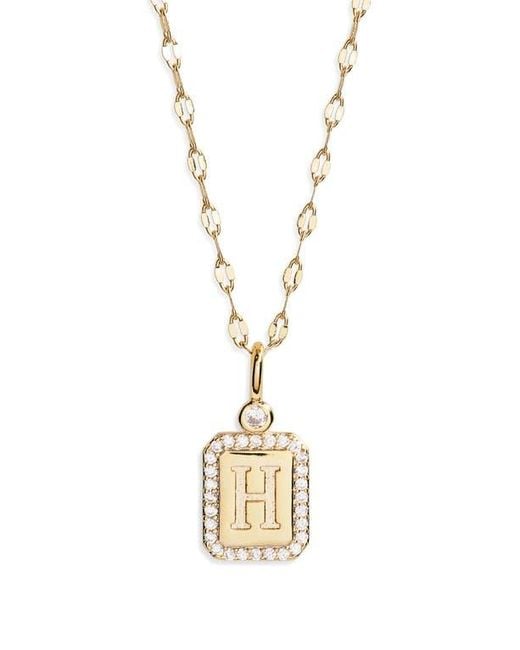 Leith Metallic Initial Pendant Necklace