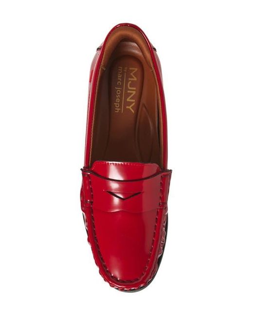 Marc Joseph New York Red Brightwater Ave Patent Penny Loafer