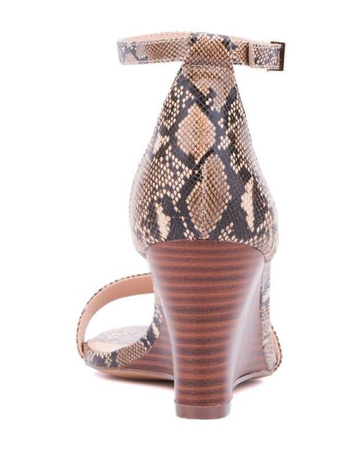 New York & Company Pink Sharona Wedge Sandal