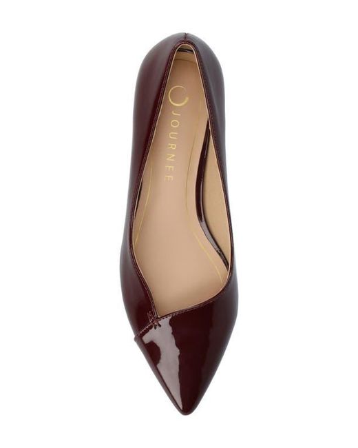 Journee Collection Brown Carmin Pointed Toe Flat