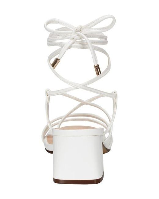 Unisa Metallic Faux Leather Block Heel Sandal