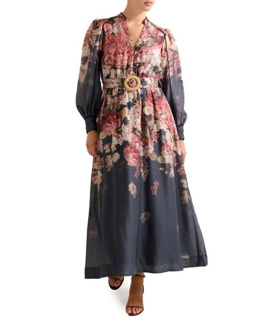 peyton belted long sleeve button front maxi dress ever new Button Up Maxi Dress with Embroidery - Blue Topaz