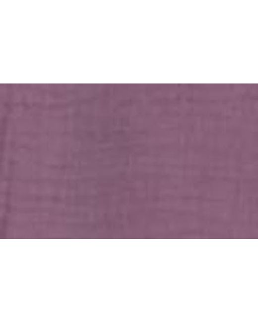 Madewell Purple Lightspun Tiered Button Front Midi Dress
